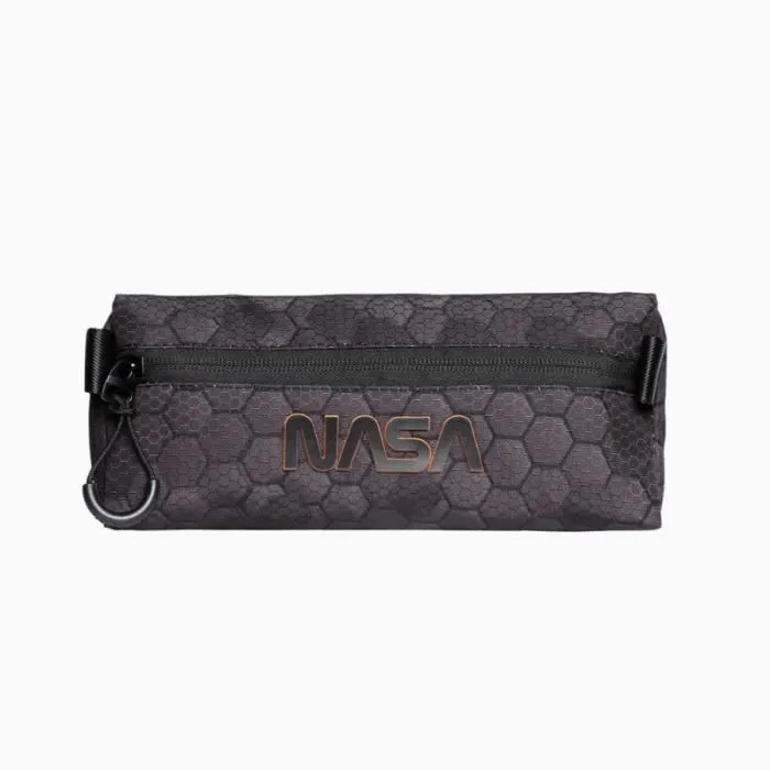 Trousse triangulaire - KARACTERMANIA - NASA - Noir - 21 x 8 x 8 cm - Fermeture éclair-2