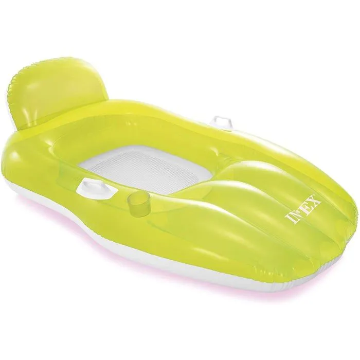 Lounge gonflable Intex - Chilling - 163 x 104 cm - Vinyle - 2 poignées de maintien-2