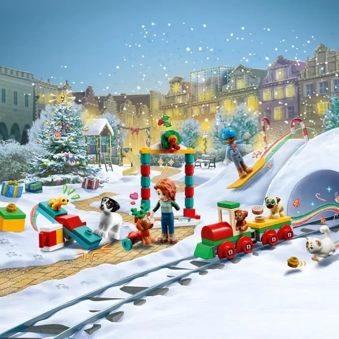 LEGO® Friends - Calendrier de l’Avent 2023 - 24 Cadeaux dont 8 Figurines d'Animaux - Cadeau Noël-2