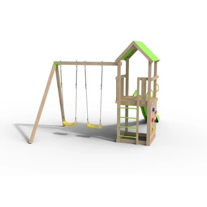 Aire de jeux en bois SMART XPERIENCE TRIGANO - 7 enfants-5
