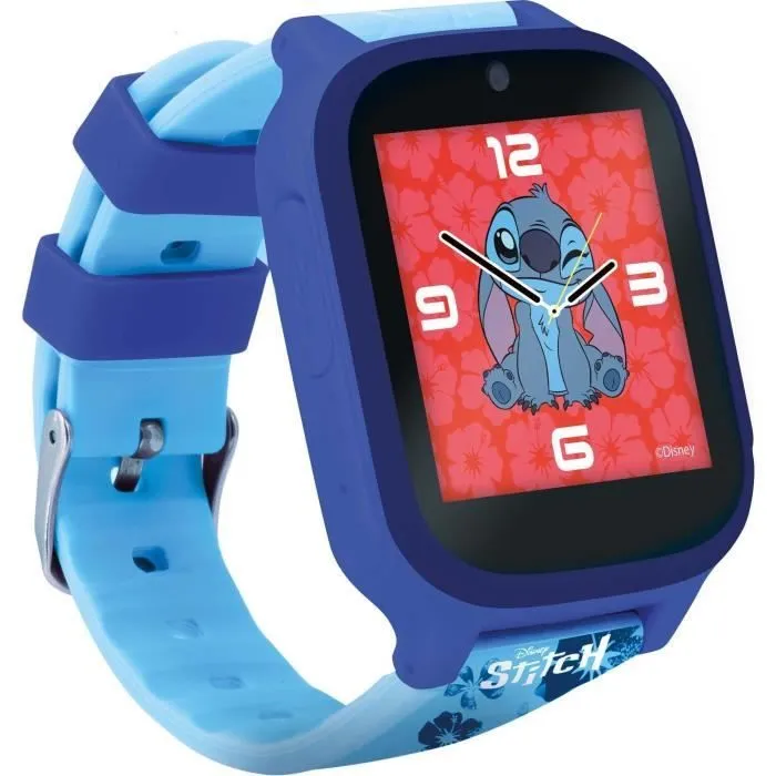 Montre Éducative - HI TECH - STITCH - Cadrans personnalisables, 5 Jeux interactifs-0