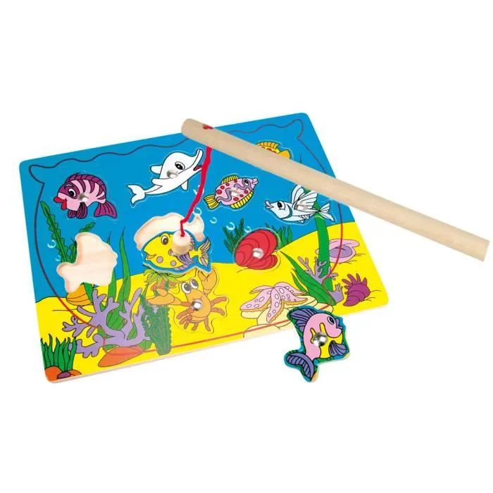 Jeu de pêche - Bino - 82763 - Aquarium - Multicolore - Bleu - Enfant - Mixte-0