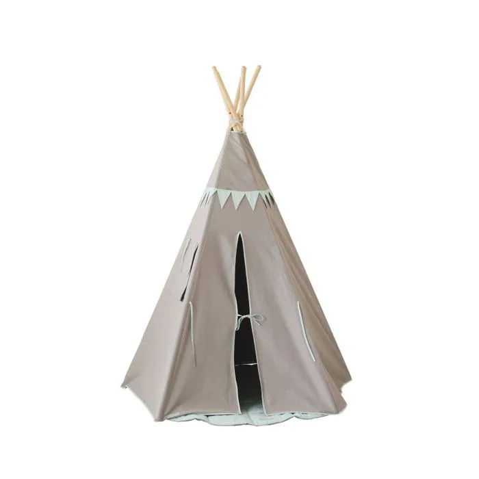 Tipi avec guirlande enfant Moi Mili 'Mint Love' - mint love - TU-0