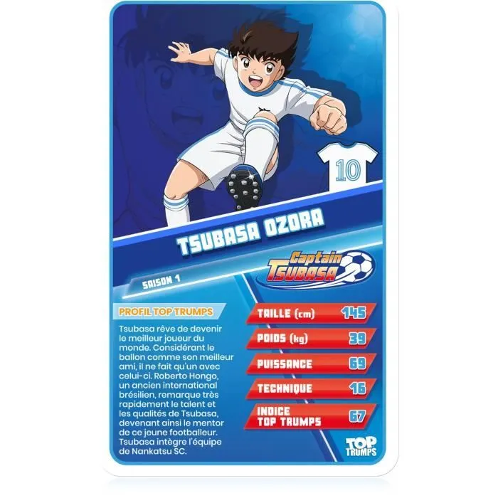 Jeu de cartes TOP TRUMPS CAPTAIN TSUBASA - Winning Moves - Multicolore - 2 joueurs ou plus - 10 min-1
