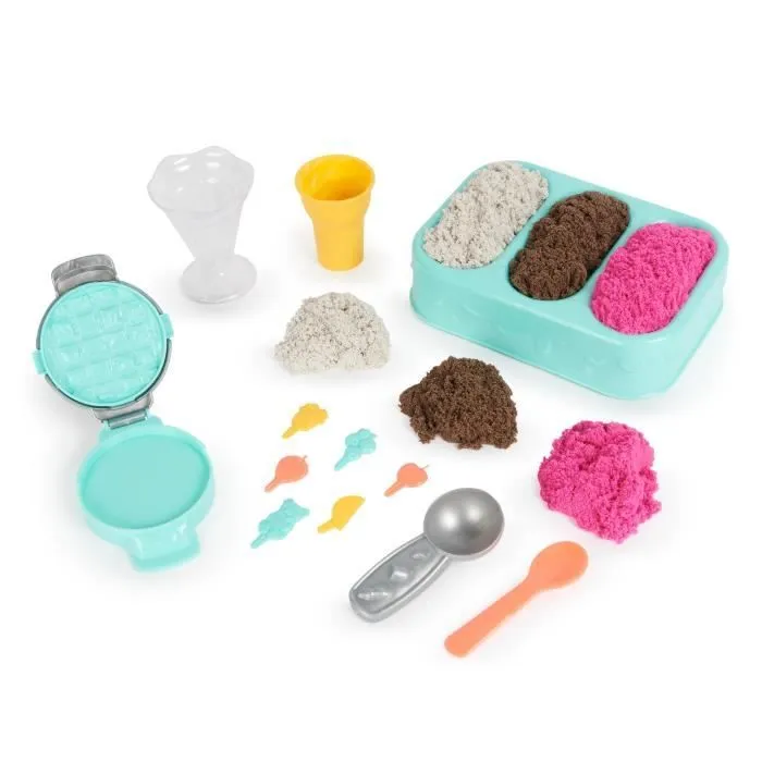 Coffret Kinetic Sand Delices Glaces - SPIN MASTER - Sable magique facile à modeler - 454g-1