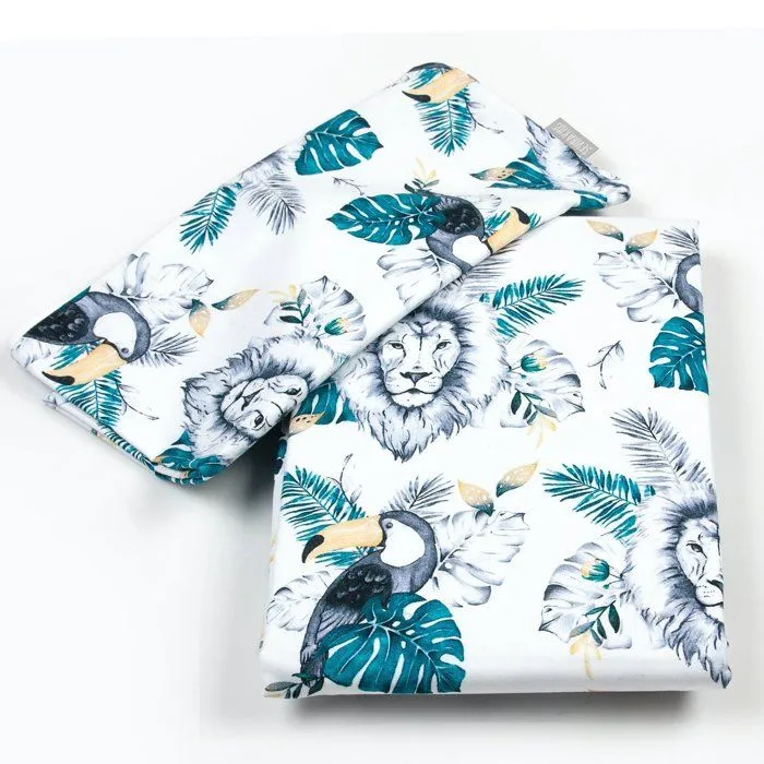 Parure de lit bébé en coton - SAVANA - 90x120 cm - Bleu - SEVIRA KIDS-2