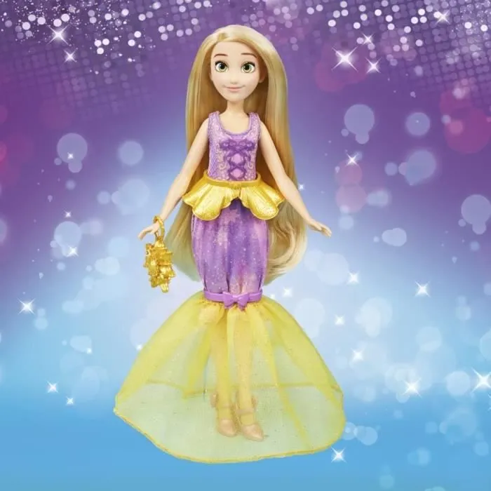 Disney Princesses Le dressing de Jasmine et Raiponce, armoire avec tenues pour poupées, jouet pour enfants, dès 3 ans-2