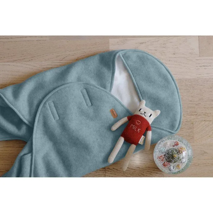 Babynomade® double polaire Bleu baltique-4
