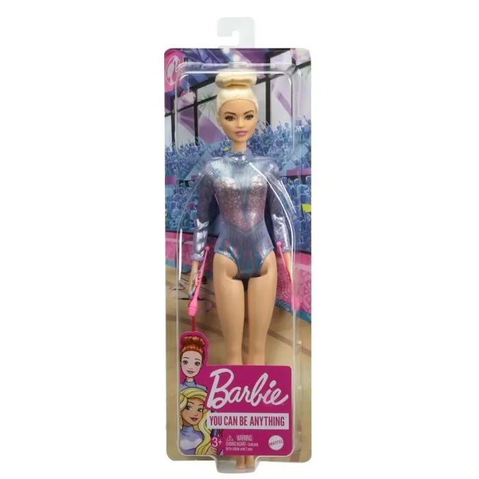 Barbie - Barbie gymnaste (blonde) - Poupée Mannequin - Dès 3 ans GTN65-4