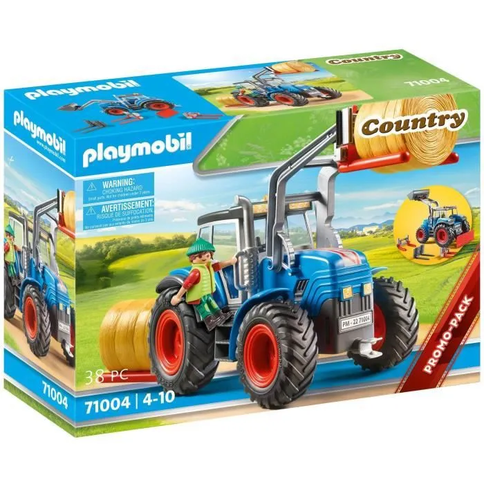 PLAYMOBIL - 71004 - Country La Ferme - Tracteur robuste et outils interchangeables-0