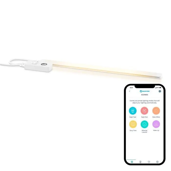 MAXI-COSI Veilleuse de lit connectée pour bébé glow, détecteur de mouvement, lumière douce à intensité reglable-1