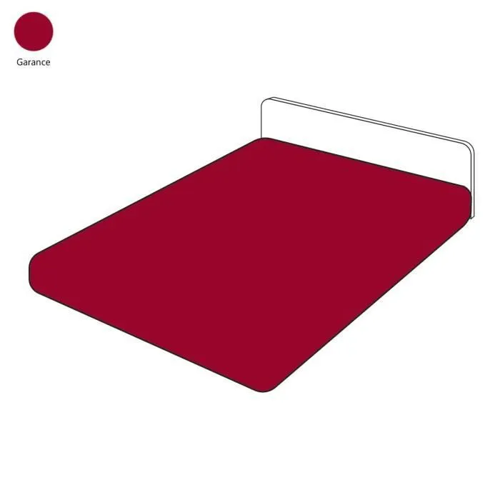 Drap housse - Sylvie Thiriez - Garance - 140x200 cm - Coton - Bonnet 30 cm-0