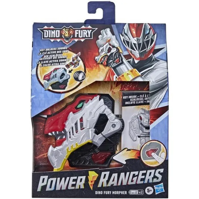 Bebeboutik Jouet electronique POWER RANGERS Dino Fury Morpher avec sons et lumieres et cle Dino Fury