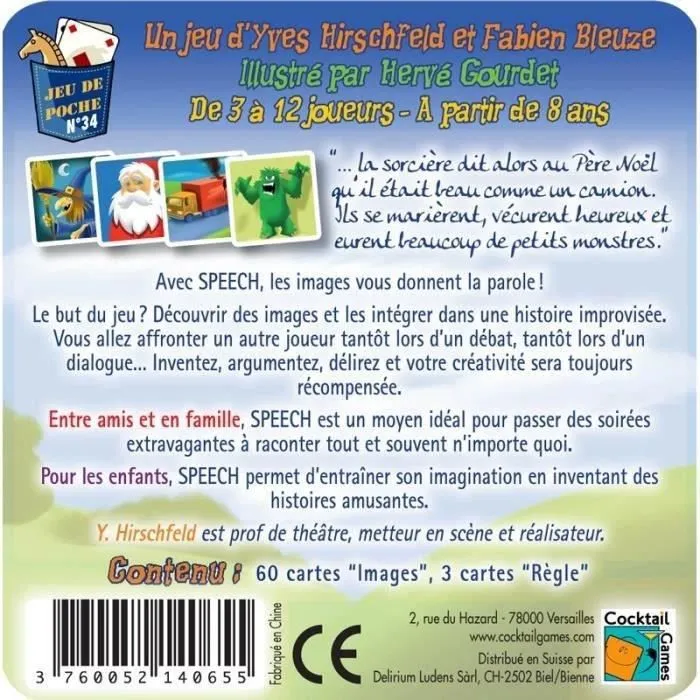 Cocktail Games | Speech | Jeu de société | À partir de 8 ans | 3 à 12 joueurs | 20 minutes-3