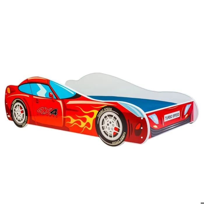 Lit enfant auto pour un garçon "4x4" 160x80 cm avec sommier-1