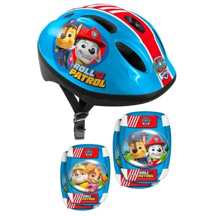 Set casque et coudières/genouillères - 50/56 cm - PAT PATROUILLE - PA450507-0