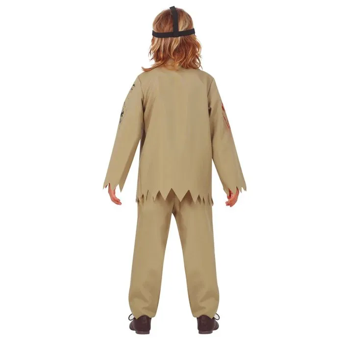 DÉGUISEMENT JASON TUEUR GARÇON 5/6 ANS Beige, Ivoire, Crème, Écru, Naturel, Taupe-1