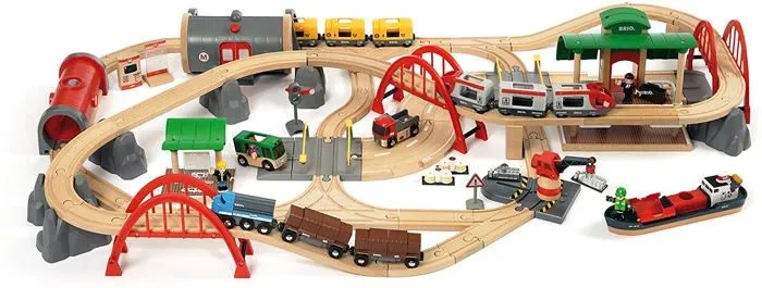 Circuit de Chemin de Fer Deluxe BRIO World - Ravensburger - 87 pièces - Dès 3 ans-3