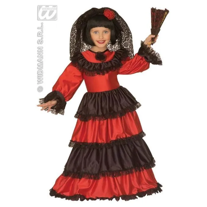 Déguisement robe espagnole enfant 11 à 13 ans-0