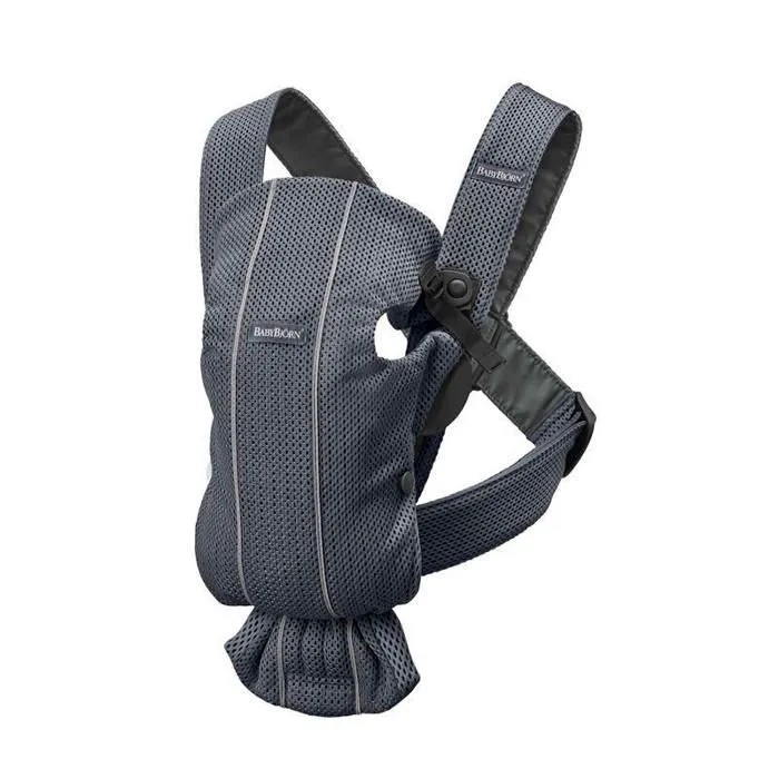Porte-bébé Mini - BABYBJORN - 3D Mesh - Anthracite - Physiologique - Mixte-1