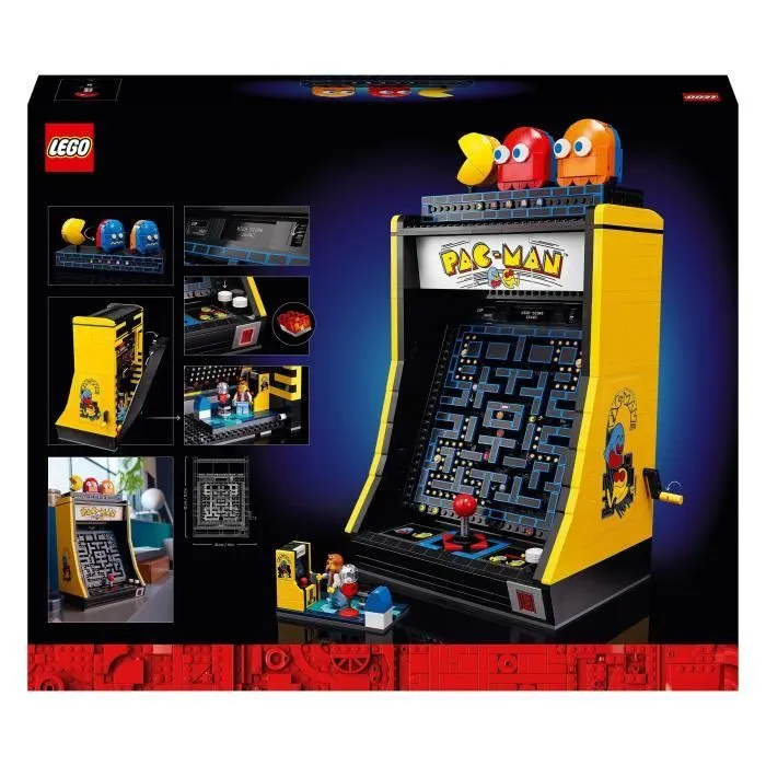 LEGO 10323 Exclu Cdiscount Icons Jeu d’Arcade PAC-MAN, Maquette pour Adultes à Construire, Machine de Jeu avec des Personnages-5