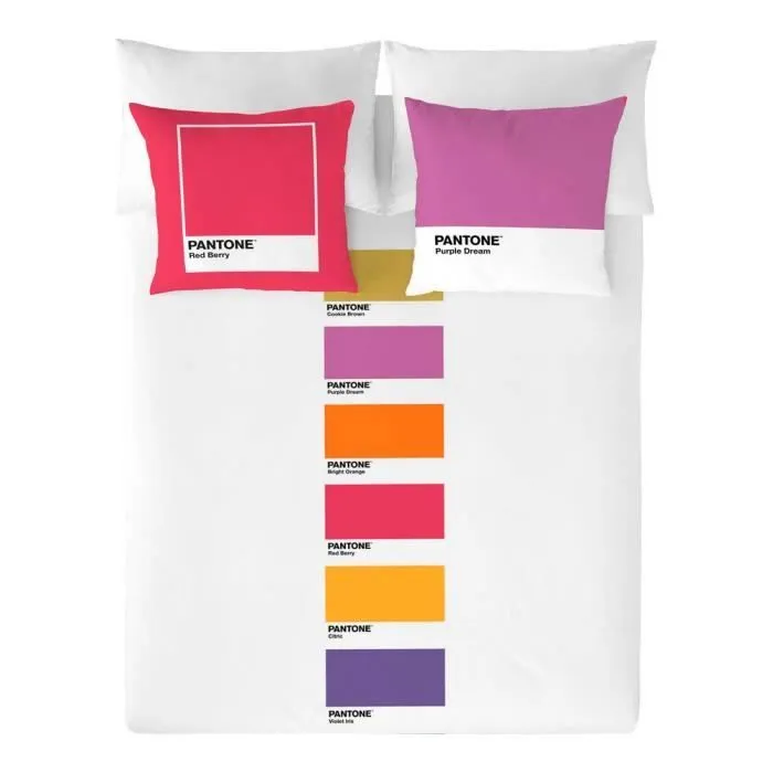 Housse de Couette - Fun Deck D Pantone - 240x220 cm - 100% Coton - Multicolore - Design Contemporain-0