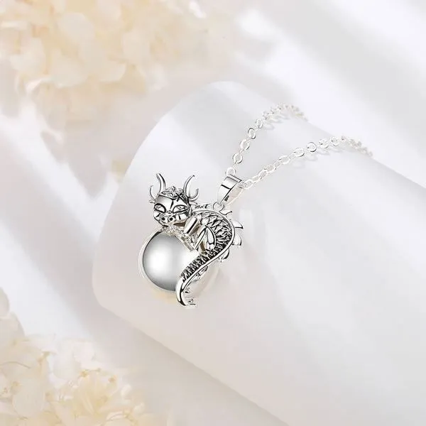 Bola de grossesse dragon bijou cadeau future maman Collier-2