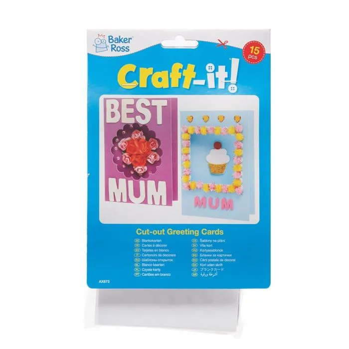 Baker ross - AX673 - Cartes de Voeux - Lot de 15, Fournitures pour Loisirs Creatifs pour Enfants ()-3
