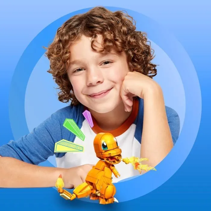 Mega Construx - Pokémon Salamèche à Construire - Briques de construction - 7 ans et + GKY96-3