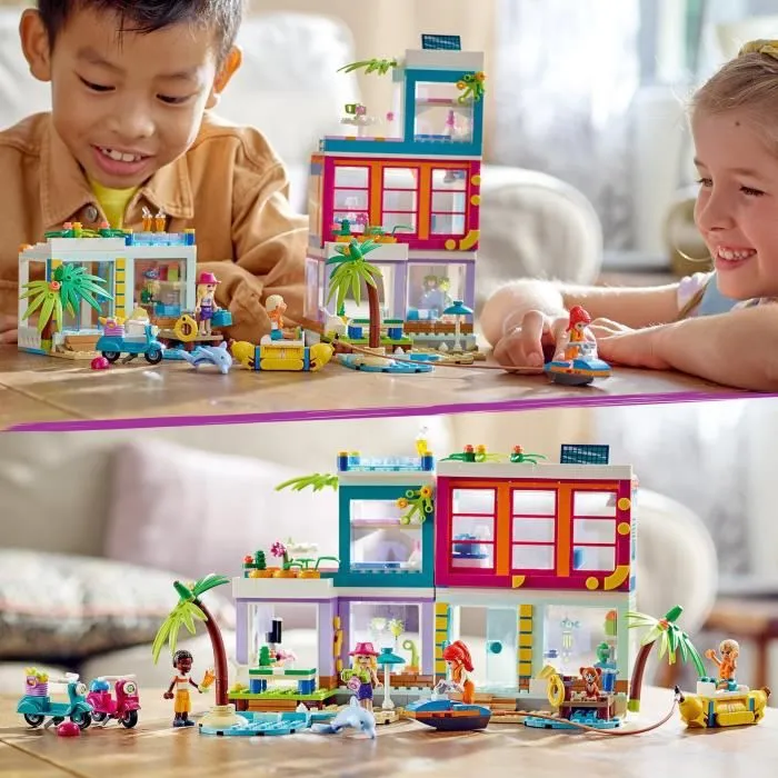 LEGO® 41709 Friends La Maison De Vacances Sur La Plage Été 2022, Avec Piscine, Mini-Poupée Mia et Accessoires, Enfants Dès 7 Ans-4