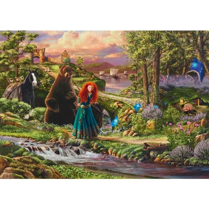 Puzzle 1000 pièces - SCHMIDT - Disney Brave - Merida - Multicolore - Qualité supérieure-1