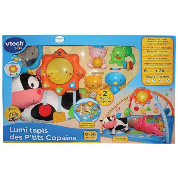 VTECH BABY - Lumi Tapis des P'tits Copains Bleu-3