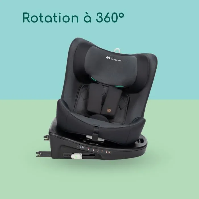 BEBECONFORT Siège auto évolutif pivotant 360° EvolveFix i-Size - Gr 0/1/2/3 - Isofix - 0 à 12 ans (36 kg) - 40-150 cm TINTED BLACK-7