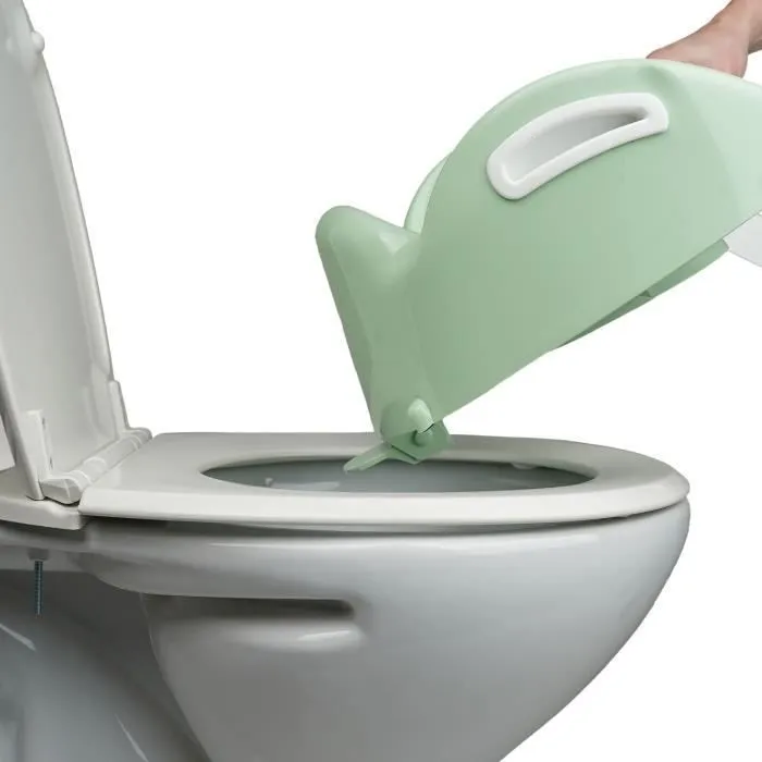 Réducteur WC - THERMOBABY - KIDDYLOO - Vert Céladon - Ajustable-4