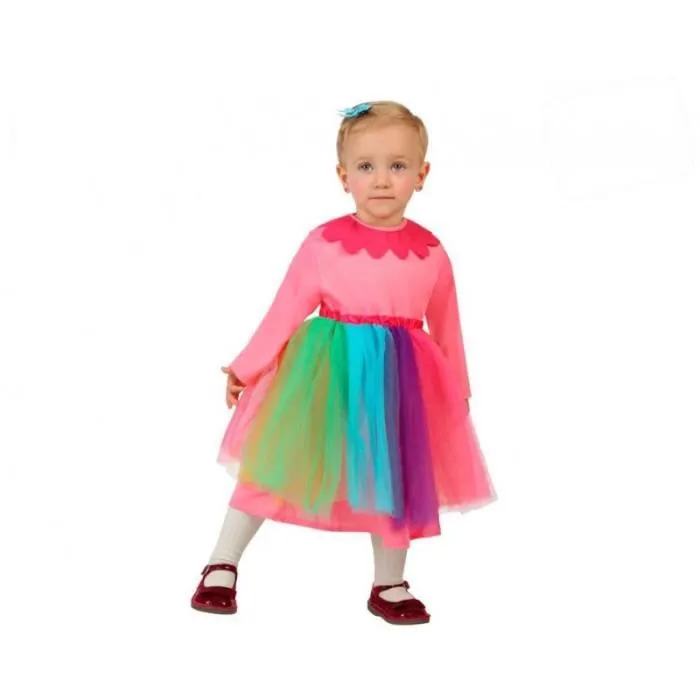 Déguisements - AC-Déco - Déguisement clown - Robe à tulle - 6-12 mois - Multicolore - Bébé-0