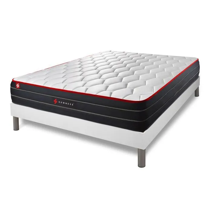 Pack matelas BOOST 140x190 - Somness - Mémoire de forme - 26 cm - 2 oreillers - Couette incluses-2