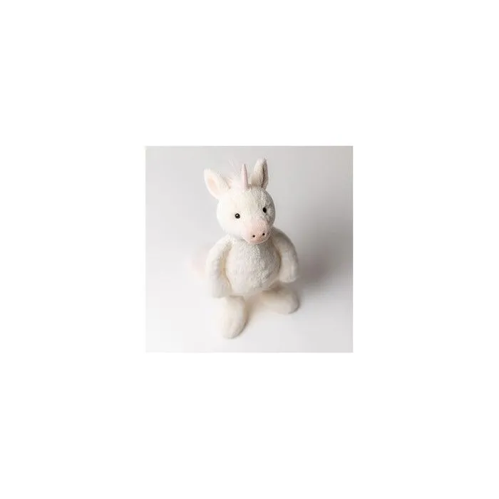 Peluche - Jellycat - Licorne Timide - 8 cm - Blanc et Rose - Pour Bébé-1