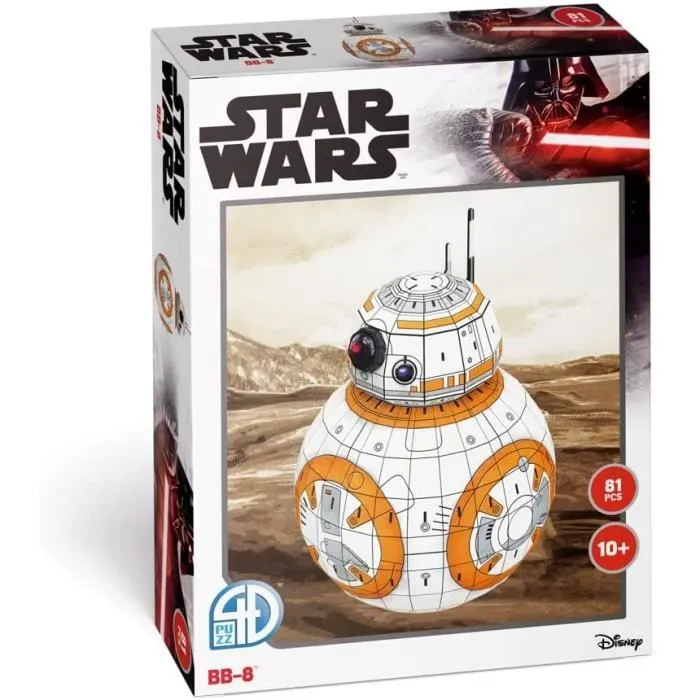 Puzzle 3D - WORLDBRANDS - BB-8 - Cinéma et publicité - Mixte - 160 pièces-1