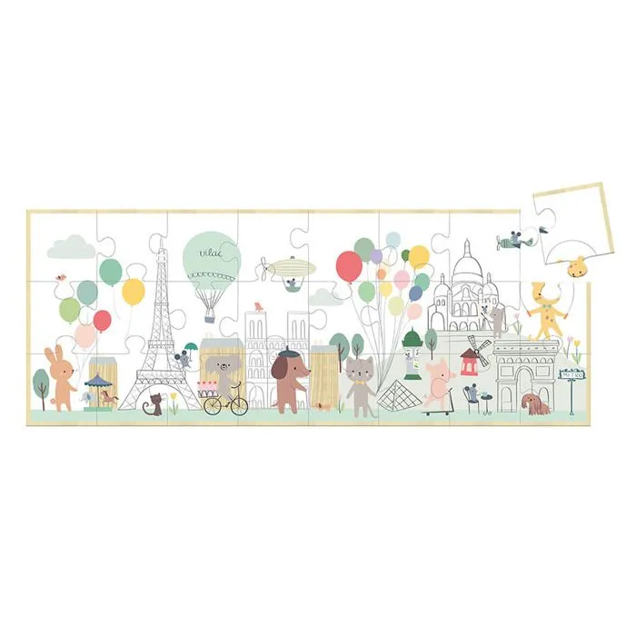 Vilac - Puzzle en bois Escapade à Paris 24 pcs-2