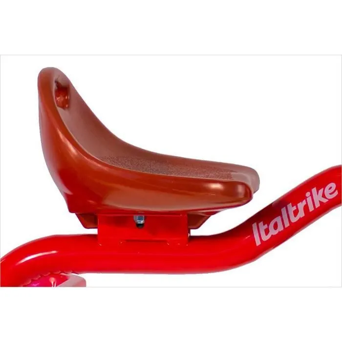 Tricycle enfant - ITALTRIKE - Transporter Champion - Cadre métal - Benne plastique - Rouge-3