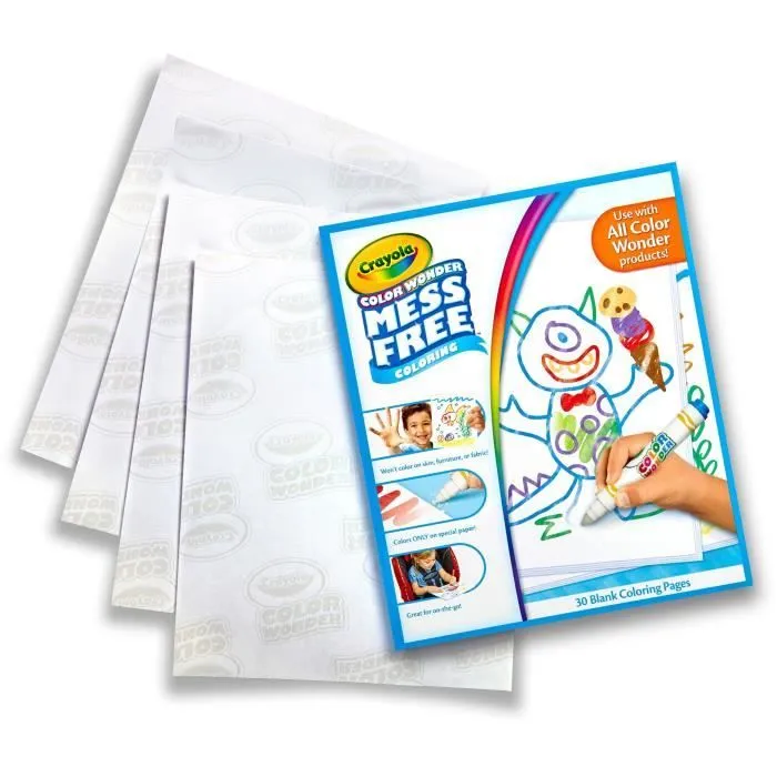 Recharge pages blanches Color Wonder - Crayola - Pour coloriage magique-1