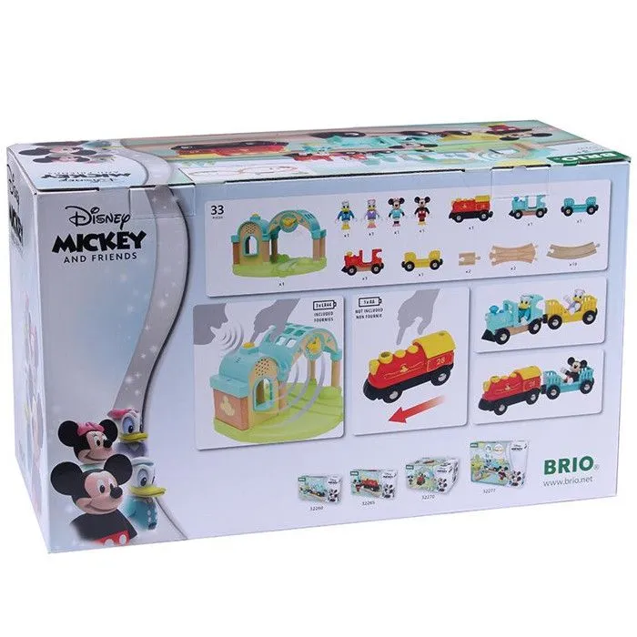 Circuit de train en bois - BRIO - 32292 - Mickey Mouse Deluxe-Disney - Multicolore - Beige - 33 pièces-2