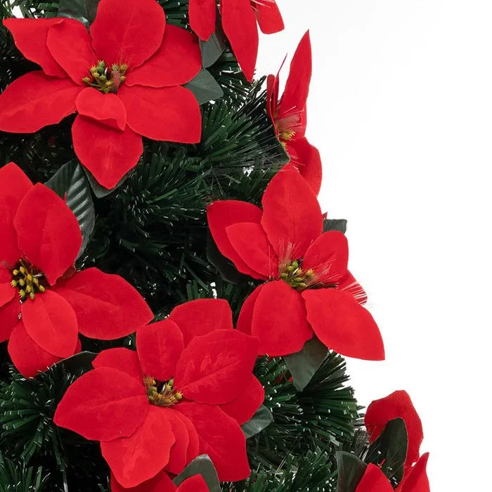 Sapin de Noël 120 cm décoré et lumineux Riga-2