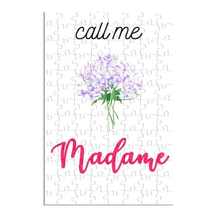 Puzzle Classique 100 pièces Call Me Madame Bouquet de Fleurs Femme Mariage-1