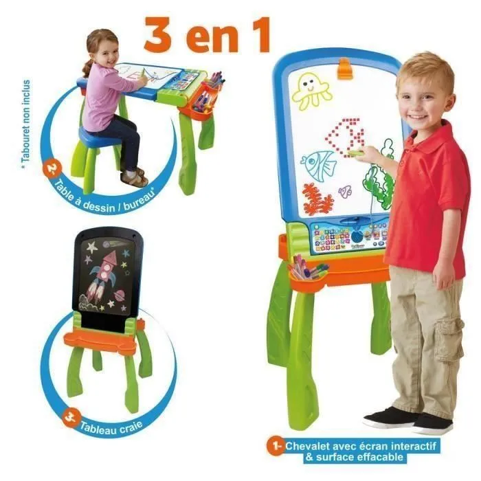 Chevalet Interactif 3 en 1 - VTECH - Magi - Multicolore - Pour Enfant de 3 Ans et Plus-1