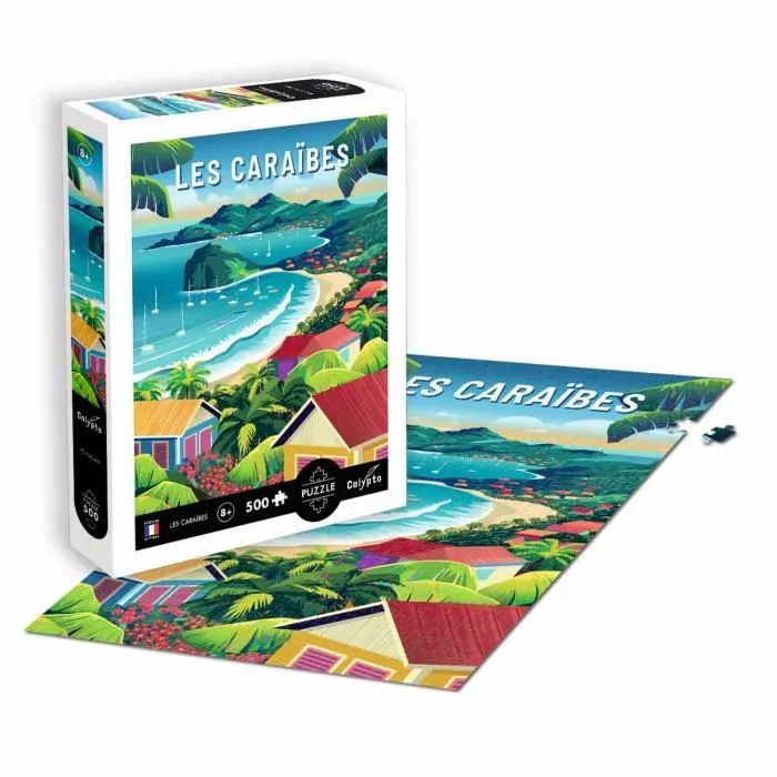 Puzzle 500 pièces - SENTOSPHERE - Les Caraïbes - Paysage et nature - Multicolore - 500-750 pièces-0