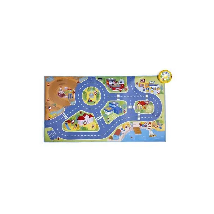 Tapis de Jeu électronique - CHICCO - City Mini Turbo Touch - Multicolore - Mixte - 110 x 60 cm-0