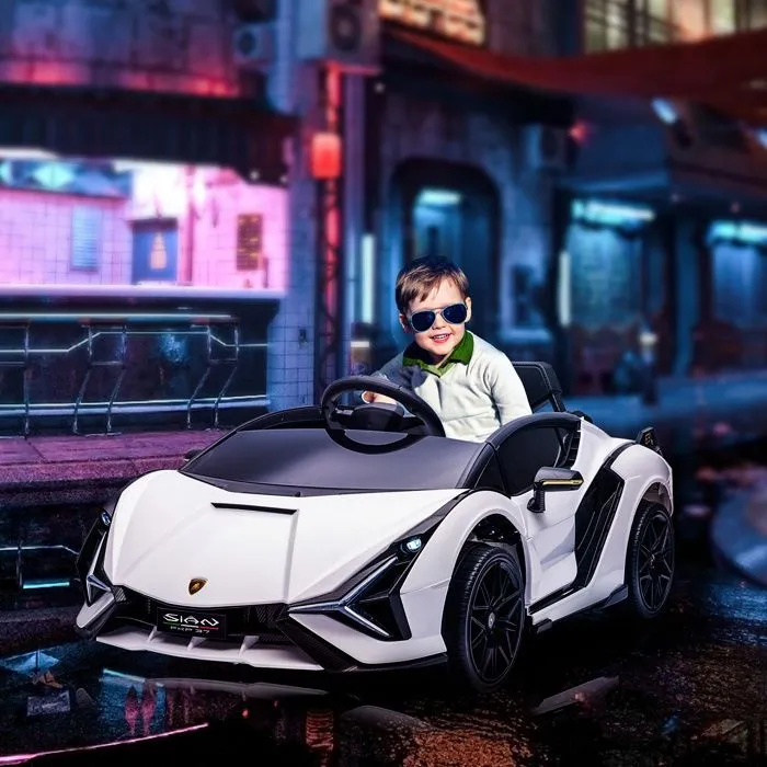 HOMCOM - voiture électrique enfants - PP - 108x62x40cm - Blanc-1