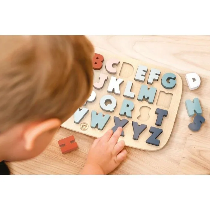 Puzzle lettres Alphabet - Bois FSC - Speedy Monkey-1