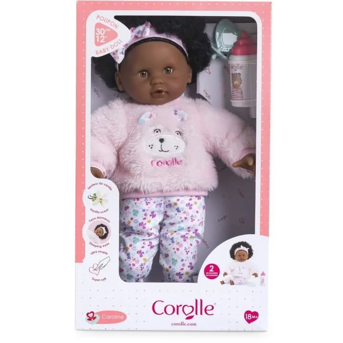 Poupon - Corolle - Bébé Calin Caroline - 30 cm - Corps souple - Accessoires inclus-8